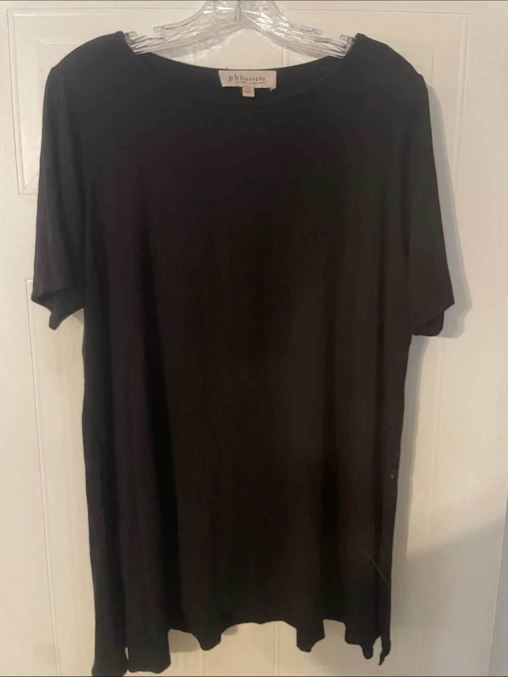 philosophy Black Short-Sleeve Crewneck Shirt